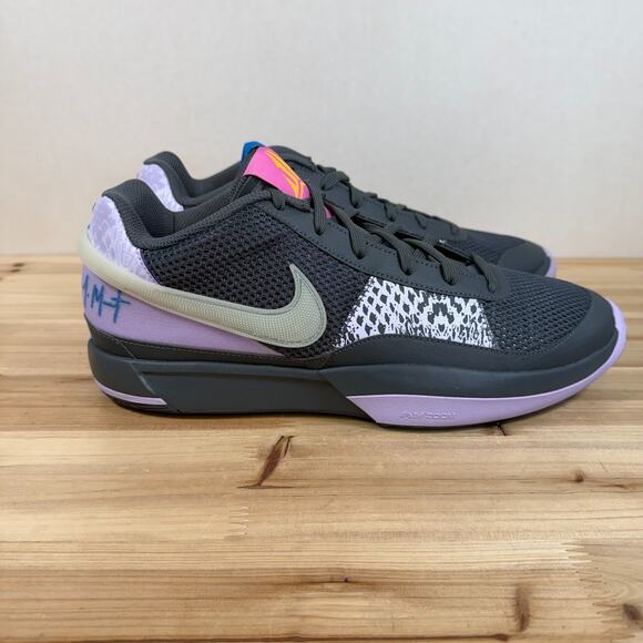 Nike JA 1 Basketball sneakers Mens 10.5 Black Iron Grey Lilac Personal Touch main image 6